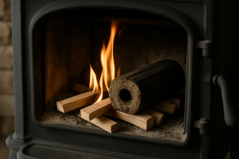 Hoe pini kay briketten efficiënt stoken