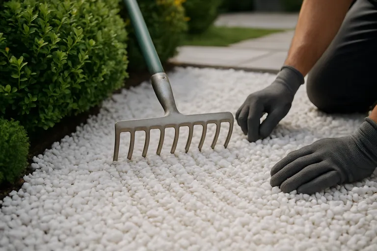 Onderhoud en verzorging van het grind