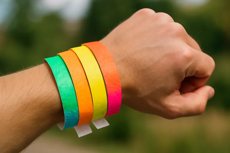 Tyvek polsbandjes: kleurrijk en praktisch